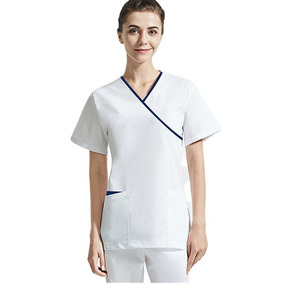 Diseño único Scrub Enfermera Doctor Bata de operación Sala de cirugía Salón de belleza Uniforme Oral Doctor Manga corta - Product Image 6