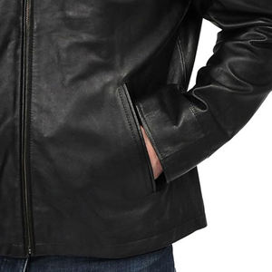 Veste en cuir unisexe respirante et chaude pour l'hiver, col montant, coupe-vent, imperméable, style décontracté, prix raisonnable - Product Image 6