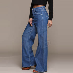 Pantalones Vaqueros de mujer de calidad superior último diseño Diseña tu propio producto pantalones vaqueros de mujer al por mayor - Product Image 2