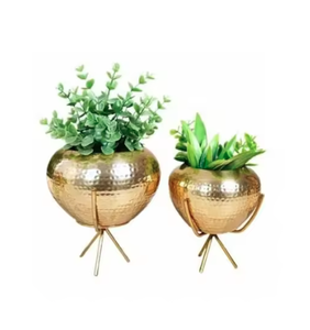 Maceta decorativa de metal de alta calidad para interiores y exteriores de diseño único de alta calidad para decoración del hogar - Product Image 3