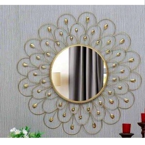 Marco de Espejo para Hoteles, Restaurantes y Baños, Proveedor de Espejos, Trabajo Manual, Forma Personalizada con Acabado Dorado - Product Image 1