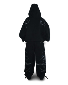 ชุดวอร์มสำหรับผู้ชายเสื้อฮู้ดโอเวอร์ไซส์420gsm น้ำหนักซักได้ - Product Image 2