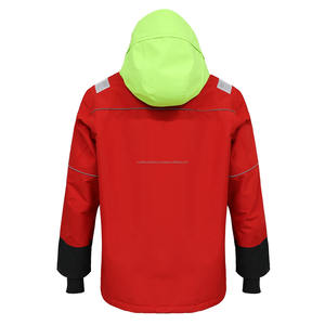 Chaqueta de seguridad de talla grande de alta calidad, cálida, a prueba de viento, impermeable, transpirable, capucha a prueba de viento, rayas reflectantes, alta visibilidad - Product Image 5