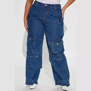 Pantalon Cargo Droit en Coton pour Femme Taille Haute Tenue Décontractée de Travail et d'Extérieur Design à Devant Plat pour la Saison Estivale Faible Quantité Minimale de Commande - Product Image 6