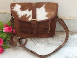 Bolso de cuero de vaca para mujer, bolso de mano, pelo de vaca marrón en el hombro, pelo de vaca de verano, los mejores bolsos de mano de cuero OEM - Product Image 6