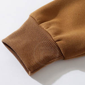 Ensemble Survêtement Homme Respirant Coton Polyester Street Wear Hiver avec Col à Capuche Motif Solide Vente en Ligne - Product Image 4