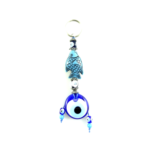 Llavero con Mosquetón y Ojo Turco DAFNI BIG PAZAR - Aleación Metálica de Moda con Forma 3D, Puntas Esmaltadas Únicas, Grabado en Relieve, Modelo 161 - Product Image 5