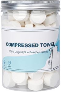 Serviette jetable ultra douce 100% coton Serviettes compressées jetables en coton parfaites pour les voyages - Product Image 4