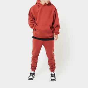 Sweat à capuche surdimensionné pour hommes, poids lourd, vente en gros, sweat-shirt de sport multicolore pour hommes - Product Image 2