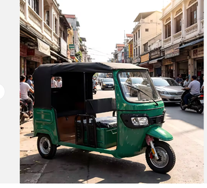 Nuevo Triciclo Eléctrico de Pasajeros de 72V58A con Batería Grande, Ocho Asientos, Carrocería Abierta, Tipo Tuk - Product Image 4