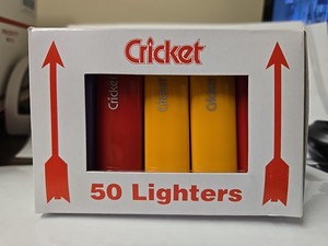 ORIGINAL CRICKET LIGHTERS FULL SIZE <b>DISPOSABLE</b> ECO-FRIENDLY SAFETY PORTABLE FOR <b>BBQ</b>, TRAVEL, CIGARETTE FOR SALE - Product Image 5