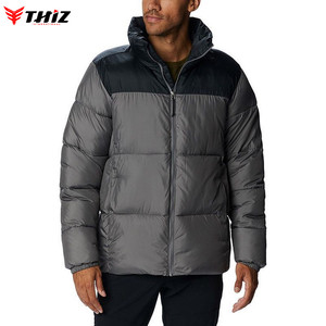 Gran oferta, chaqueta acolchada de invierno ligera personalizable para hombre, cuello con capucha relleno de plumón de alta calidad para uso en exteriores - Product Image 1