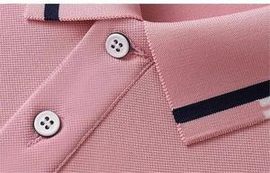 Polo personalizado de verano de manga corta, camiseta de seda helada, talla XL, tejido de punto, Spandex, trabajo, Impresión de logotipo, ODM y OEM - Product Image 6