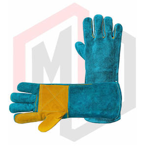 Gants de soudage en cuir de 16 pouces longue manchette gants de travail de sécurité industrielle résistant à la chaleur en gros - Product Image 6