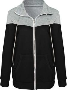 Vente en gros Sweats à capuche et sweatshirts personnalisés de haute qualité pour femmes Pull décontracté en coton de couleur unie Sweat à capuche modeste - Product Image 6