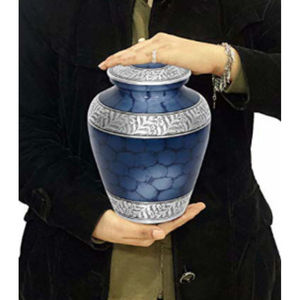 Fabrique et Sup [pinces d'urnes de crémation pour les cendres humaines Urnes funéraires classiques en métal pour adultes Urnes en émail de meilleure qualité - Product Image 2