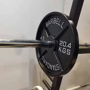 VIGFIT Fournisseur d'or Plaques de poids en fonte peinte de haute qualité pour fitness, 45 lb, plaques en acier standard, plaques de poids économiques de 20 kg - Product Image 3