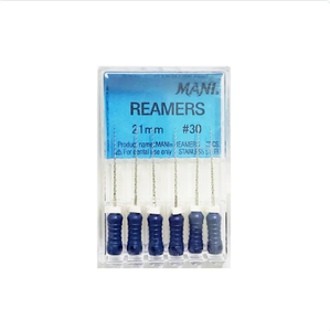 Best Seller Endodontics Instrument Mani Reamer 21mm #8 para limpieza y modelado de conductos radiculares... - Product Image 2