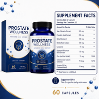 Complément de Soutien Prostatique Qualité Export 60 Capsules avec Zinc, Sélénium, Lycopène pour le Bien-être Quotidien des Hommes OEM ODM