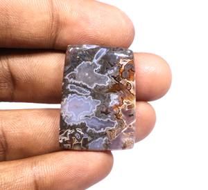 100% piedras preciosas de ágata de pavo de corte ovalado de alta calidad naturales hechas a mano joyería artesanal suelta para lote múltiple disponible lote de ágata - Product Image 5