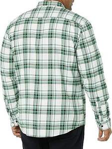 Camisa de franela de invierno de alta calidad personalizada al por mayor camisa de franela a cuadros de lana de manga larga serigrafiada transpirable para hombre - Product Image 4