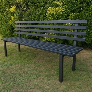 Panca da giardino modello napoli acciaio 100 cm panca da giardino - Product Image 3