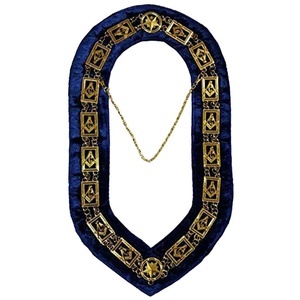 2025 último diseño MASONIC BLUE LODGE ORO HERRAMIENTAS DE TRABAJO Collar de cadena de diseño de alta calidad - Product Image 4