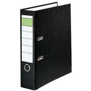 80mm DIN <b>A4</b> Binder Cardboard File <b>Folder</b> with Polypropylene Outer and Black Paper Inner Laminations - Product Image 1