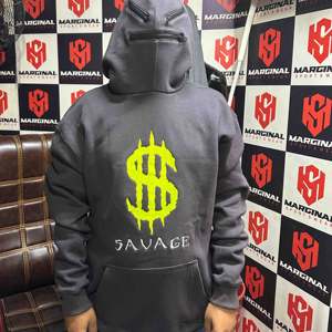 Sweat à capuche unisexe de haute qualité en coton lourd, broderie personnalisée, doublure anti-rides, capuche arrière, fermeture éclair sur le devant pour hommes - Product Image 2