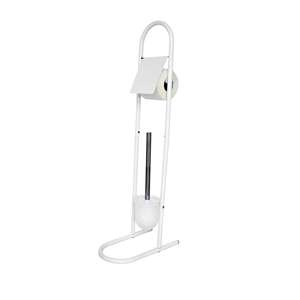 Portarrollos de Papel Higiénico MSV, Soporte de Acero Blanco - Product Image 1