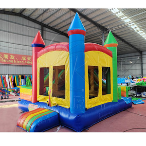 Castillo Inflable de PVC Resistente con Forma de Arcoíris, Casa de Brinco de Uso Comercial para Niños, Equipo de Entretenimiento al Aire Libre - Product Image 2