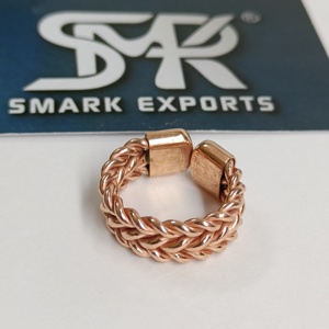 แหวนทองแดงแท้บำบัดด้วยแม่เหล็ก งานฝีมือประณีต ดีไซน์โบราณและทันสมัย สำหรับทุกเพศ - Product Image 6