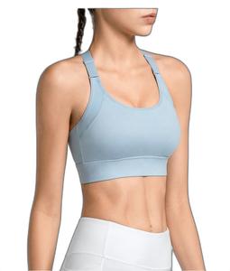 Sujetador deportivo de LICRA de nailon 2024, ropa de secado rápido para Fitness, gimnasio, Yoga, Sujetador deportivo para correr, chaleco de soporte de alto impacto, sujetadores deportivos a prueba de golpes - Product Image 1