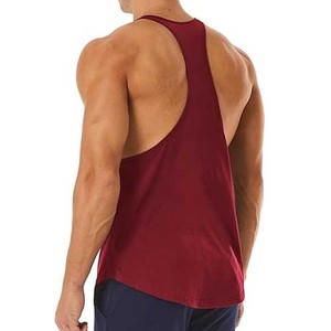 Camiseta sin mangas de punto transpirable para hombre, de algodón/poliéster ecológico, que absorbe la humedad, para gimnasio y entrenamiento, con diseño personalizado e impresión inteligente. - Product Image 3