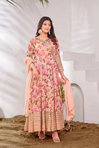 ชุดผ้า Anarkali สำหรับปักผ้าจอร์เจีย - Product Image 5
