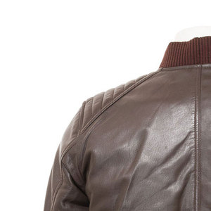 Chaqueta de cuero de invierno de moda para hombre de estilo callejero directo de fábrica de alta calidad con 2 bolsillos laterales personalizados chaqueta de cuero para hombre - Product Image 5