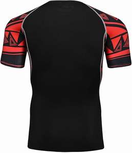 100% Polyester Gym Fitness T-Shirt Personnalisé À Séchage Rapide Slim Fit Manches Raglan O-cou Sérigraphie Rash Guards - Product Image 6