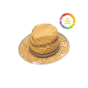 VIETNAM CHAPEAU DE PAILLE NATURELLE USINE OEM SERVICE LOGO PERSONNALISÉ POUR MARQUE DE MODE VENTE EN GROS EXPORTATION DIRECTE - Product Image 3
