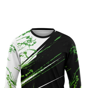 Camiseta de poliéster 100% de manga larga pesada de alta calidad Unisex personalizada cuello redondo Casual manga larga Camiseta de manga larga - Product Image 4