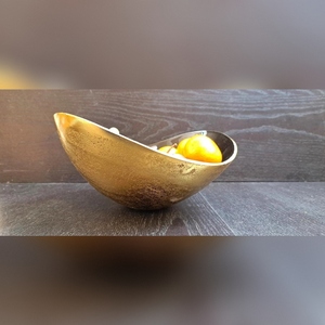 Bol en laiton de créateur Oeuvre d'art traditionnelle sans BPA Décoration intérieure écologique pour centres de table Événements culturels Affichage de table HHO - Product Image 3