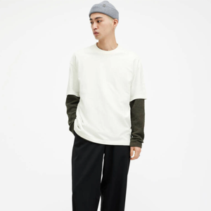 Camiseta unisex estampada personalizada, Camiseta lisa de mezcla de algodón y poliéster puro pesado para hombre con bordado - Product Image 6