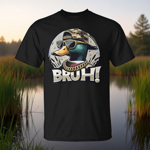 T-shirt a maniche corte con stampa di anatre, girocollo unisex per adulti, maglietta grafica con immagini di fauna selvatica - Product Image 3