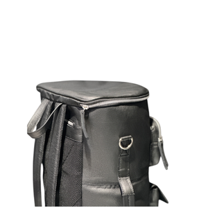 Mochila de Viaje Weekender Negra, Nuevo Diseño 2026, Unisex, Bolsa de Lona, Venta Caliente, Herrajes Premium, Lona y Cuero Genuino - Product Image 4