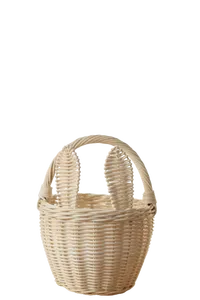 High Quality Rattan Food <b>Container</b> 0-1L Handwoven Kids Easter Holiday Eco Friendly Wicker Bohemian Style Multifunction OEM - Product Image 3