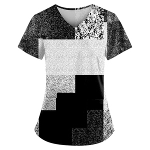 FIQRA SPORTS Ensembles de blouses médicales unisexes en coton 100% avec poches imprimées en 3D, couture sans couture par fusion à l'aiguille - Product Image 1