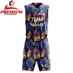 Ventes en gros de maillots de basket-ball personnalisés réversibles sublimés de grande taille, derniers modèles, 100% polyester, vêtements de basket-ball - Product Image 5