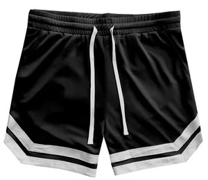 กางเกงขาสั้นตาข่ายสำหรับผู้ชายกางเกงบาสเก็ตบอลตาข่ายมีกระเป๋าแนวสตรีทฮิปฮอปใส่สบายล่าสุด - Product Image 5