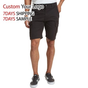 Pantalones cortos cargo informales de verano personalizados de alta calidad al por mayor para hombre, de algodón 100% pantalones holgados a la moda, diseño de patrón sólido - Product Image 5