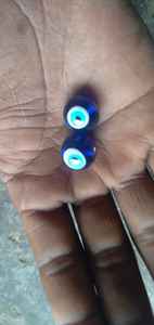 Cuentas de Vidrio Azul Hechas a Mano, 20 Milímetros, Redondas, Cristal y Vidrio, Superficie Lisa Reflectante, Joyería Artesanal de Coníferas - Product Image 5