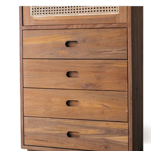 Modern High-end Modular Solid Teak Wooden <b>Kitchen</b> Cabinet New Design Small Display Cupboard <b>Furniture</b> - Product Image 4